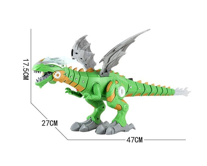 Intelligent Robot Toy Dinosaur with Spray Mist, Sound & Light