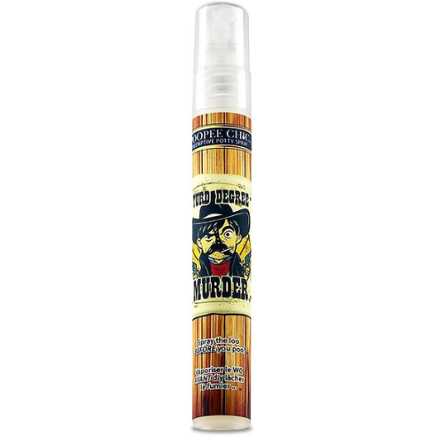 9 ml (0.3 oz), Sandalwood & Cedar Scent Poop Spray | Turd Degree Murder | Poopee Chic