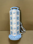 Vertical Tower Power Strip with USB Ports, 2m Cord, 2500W, 2 to 5 Tiers
