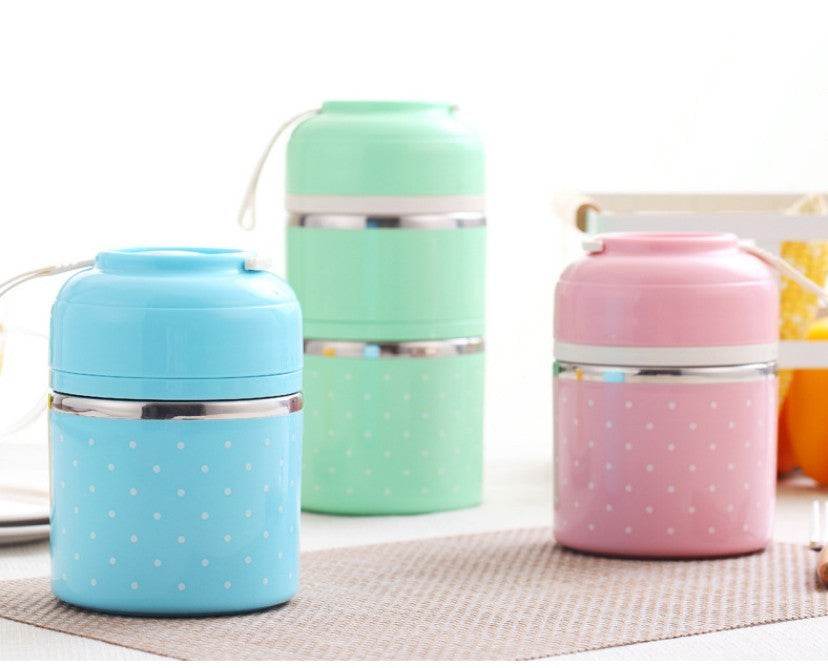 Japanese-Inspired Compartment Lunch Box – Stainless Steel, 1–3 Layer