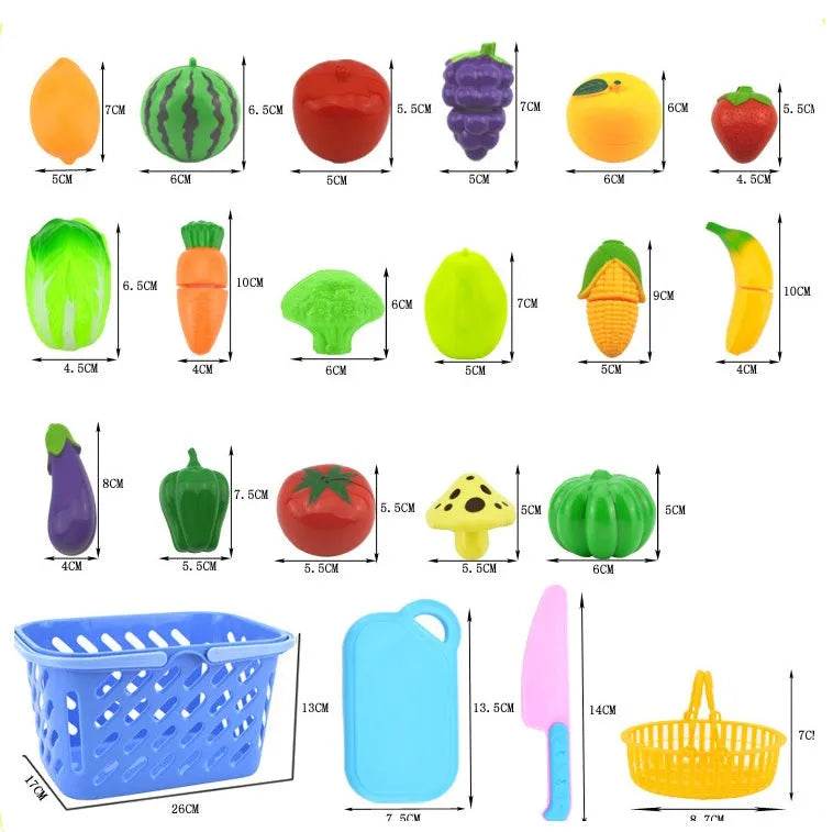 Children's kitchen fruit  toy set