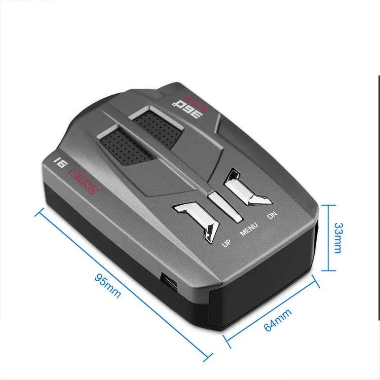 V9 Car Radar Speed Detector Laser 360° Voice Alert Mobile Speedometer