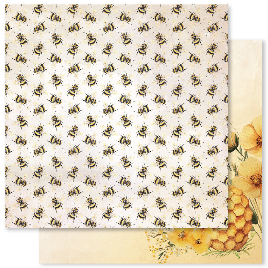 Bees & Butterflies Basics B 12 x 12 Paper (12 pc Bulk Pack) 33567
