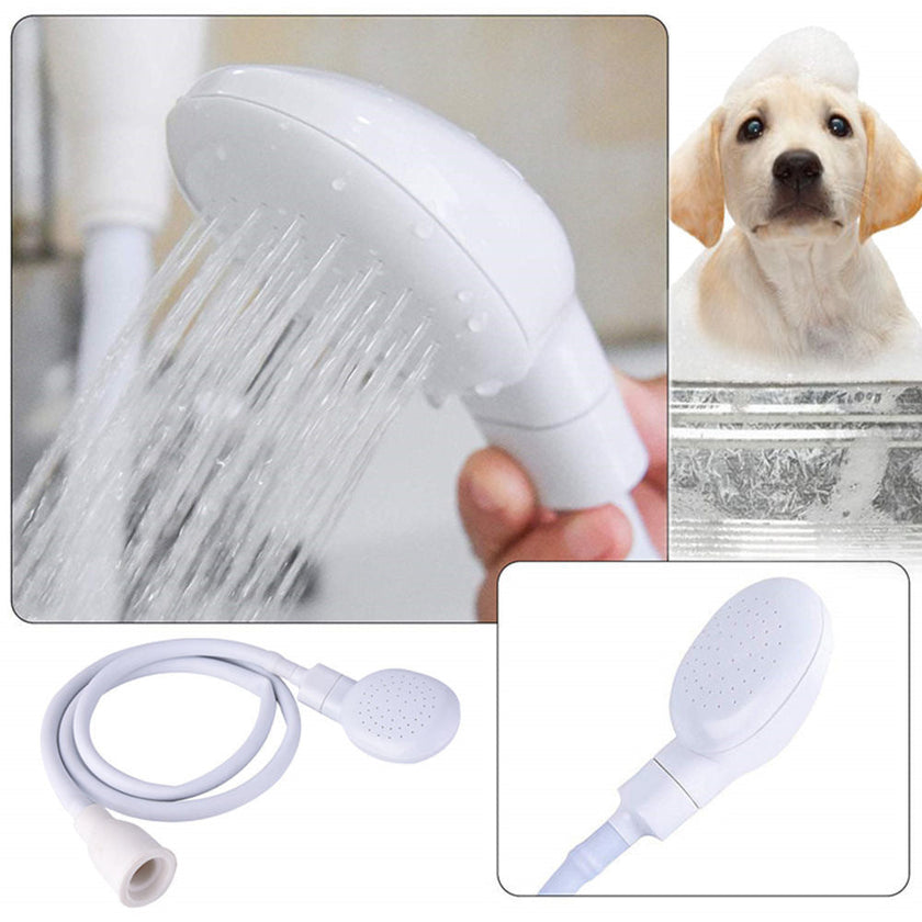 Pet Shower Head Sprayer — Quick-Connect Faucet Attachment for Dog & Cat Bathing Grooming