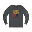 Gold Rush Hockey Unisex Long Sleeve Shirt - Canada Olympic Gold - Maple Stick Hockey