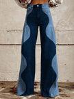 3D Graphic Printed Wide Leg Pants for Women – High Waist Bootcut Graphic Trousers