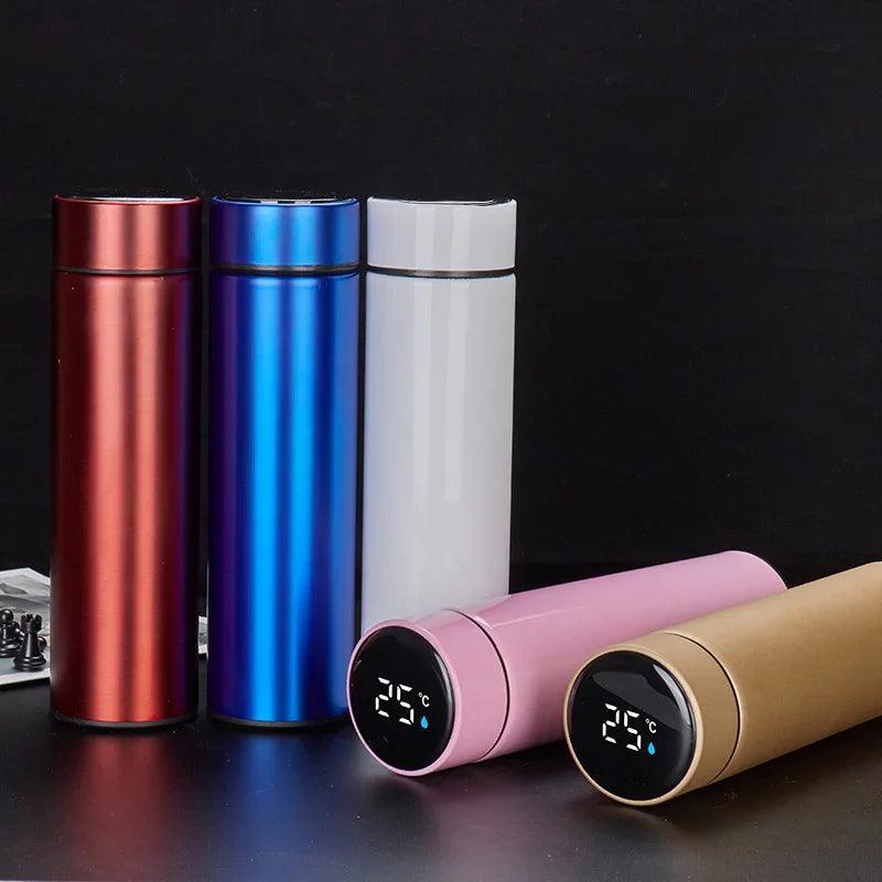 Stainless Steel Vacuum Water Cup Temperature Display Car Insulation Cup