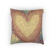 Rustic Heart Woven Pillow | Boho Farmhouse Throw Pillow