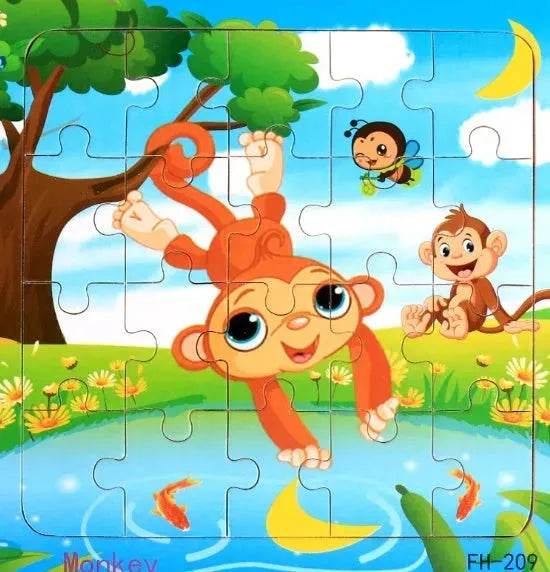 Wooden jigsaw puzzle toy