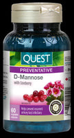 Quest - The Quest For Health - D-Mannose With Cranberry (60vcap)