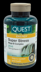 Quest - The Quest For Health - Super Stress B Complex + Vit C (120tab)