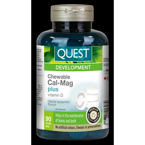 Quest - The Quest For Health - Chewable Cal-Mag + Vitamin D (90ch)