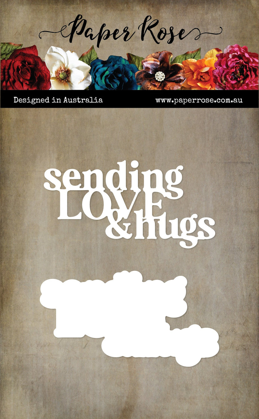 Sending Love & Hugs Metal Cutting Die 33861