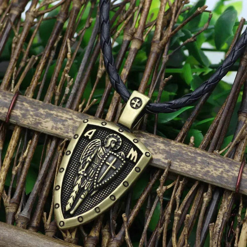 Saint Michael Archangel Pendant Necklace for men