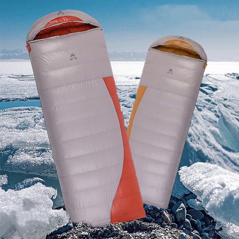 Adult Goose Down Envelope Sleeping Bag – Lightweight Winter Camping Sleeping Bag