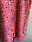 Butterflies in Ballgowns floral heart red & white Gingham Short Overalls