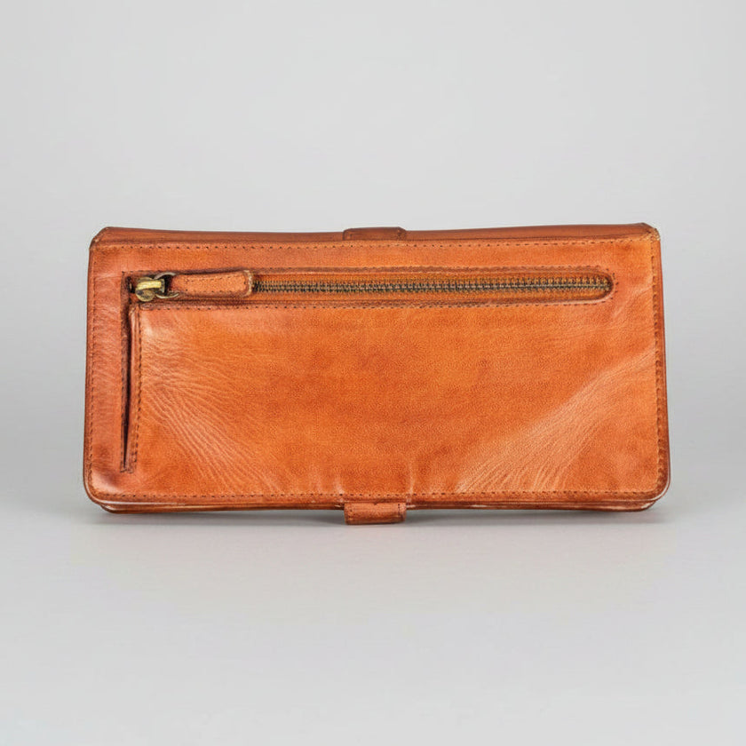 MET Women's Snap Tab Leather Wallet