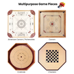 32 Orange and Yellow Carrom / Pichenotte / Croquignole Rings - (Orange / Yellow / Natural / Black / White) - Anneaux De Pichenottes - Game Accessories / Accessoires De Jeu