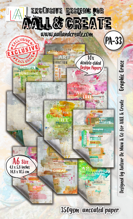AALL and Create - A6 Design Paper - Graphic Grace