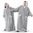 Fleece Oversized Hoodie Blanket Winter Warm Home Clothes Women Men Oversized Pullover With Pockets
