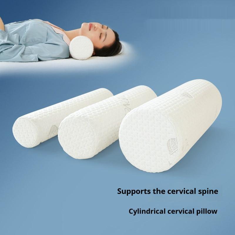 Round Cervical Support Memory Foam Cylindrical Pillow