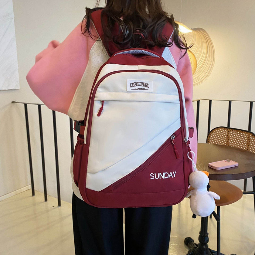 College Large Capacity Lightweight Girls Backpack for School