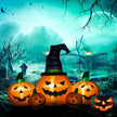 Outsunny 73L Inflatable Halloween Decoration,5 Pumpkin, Blow Up Outdoor LED Yard Display, Waterproof