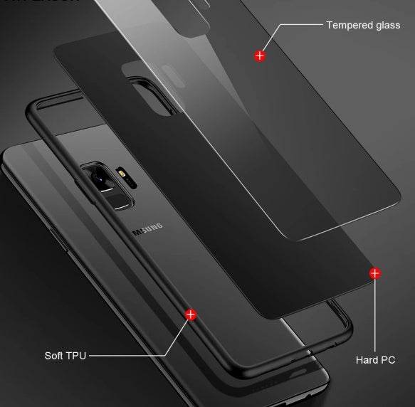 Personalized Customized phone case tempered glass case for iphone and Samsung
