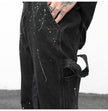 Reconstructed Splatter Denim Jeans pant fashion men