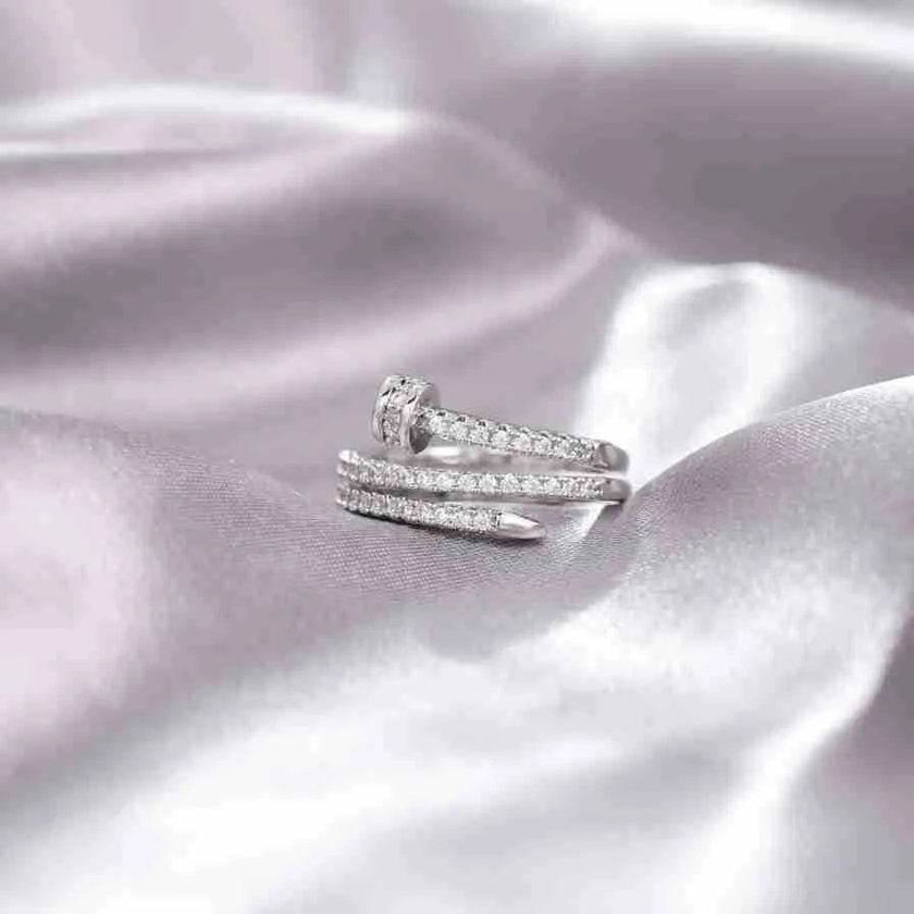 Niche Opening Adjustable Non-fading Cross Ring