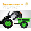 2026 6v Tractor Powered Ride-On Car Remote Control with Detachable Wagon