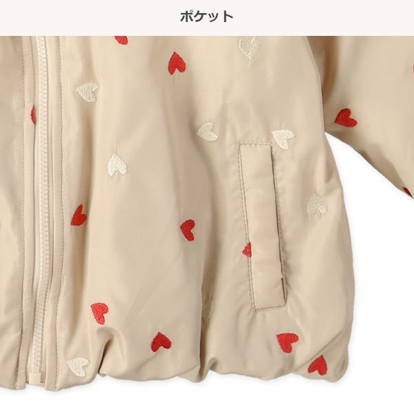 西松屋 ELFINDOLL 中綿ハート刺繍ジャケット 正規品