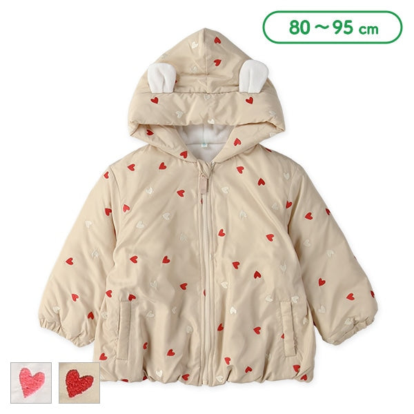 西松屋 ELFINDOLL 中綿ハート刺繍ジャケット 正規品