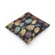 Abstract Pebble Tapestry Woven Pillow | Multicolor Stone Pattern Throw Cushion