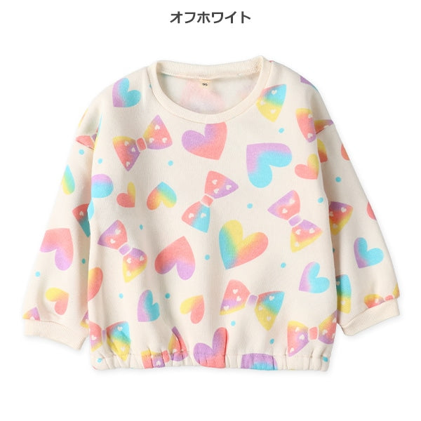 西松屋 ELFINDOLL 裏起毛カラフル総柄トレーナー 正規品