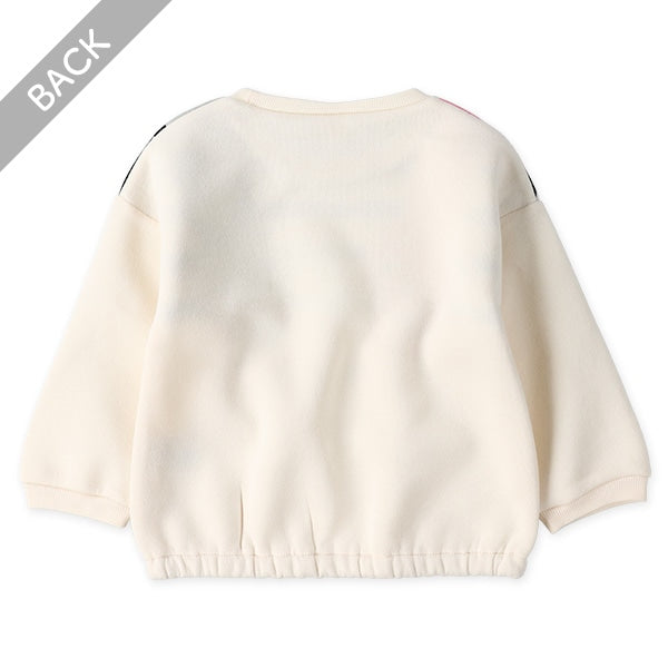 西松屋 ELFINDOLL 裏起毛ねこボーダートレーナー 正規品