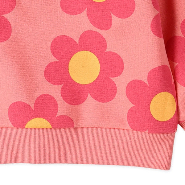 西松屋 ELFINDOLL 裏起毛花柄モックネックトレーナー 正規品