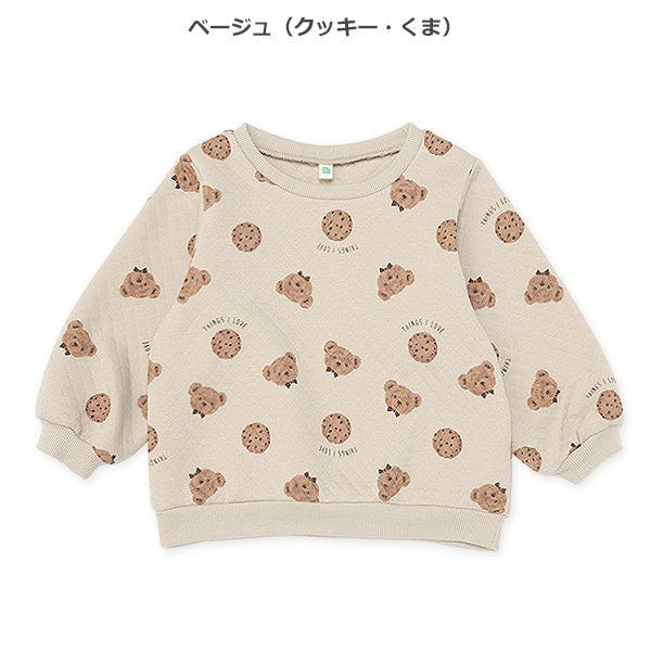 西松屋 ELFINDOLL ニットキルト総柄トレーナー 正規品