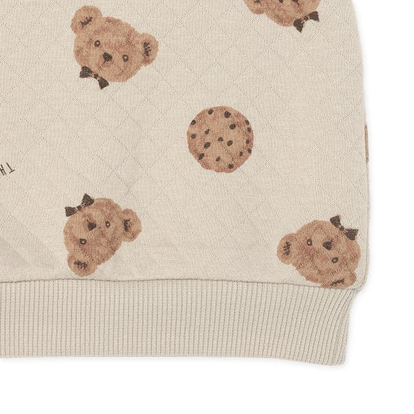 西松屋 ELFINDOLL ニットキルト総柄トレーナー 正規品