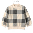 西松屋 ELFINDOLL 裏起毛チェックモックネックトレーナー 正規品