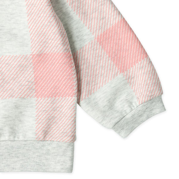 西松屋 ELFINDOLL 裏起毛チェックモックネックトレーナー 正規品