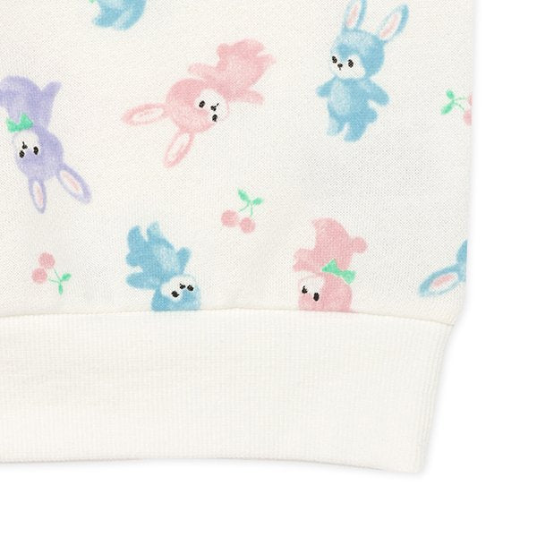 西松屋 ELFINDOLL 裏起毛カラフルうさぎトレーナー 正規品