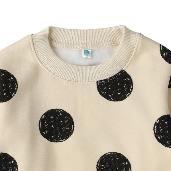 西松屋 ELFINDOLL 裏起毛ドットトレーナー 正規品