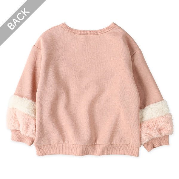 西松屋 ELFINDOLL 裏起毛袖ボアトレーナー 正規品