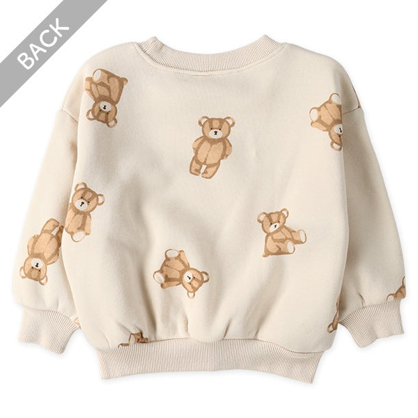 西松屋 ELFINDOLL 裏起毛くま総柄トレーナー 正規品