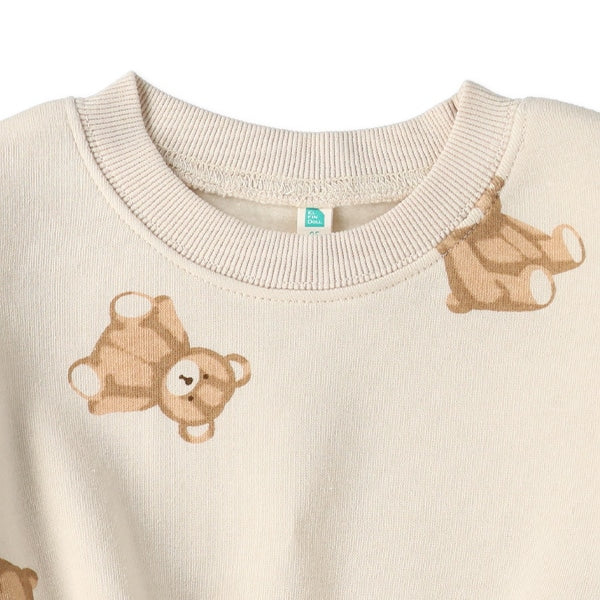 西松屋 ELFINDOLL 裏起毛くま総柄トレーナー 正規品