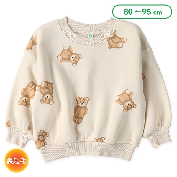 西松屋 ELFINDOLL 裏起毛くま総柄トレーナー 正規品