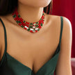 Christmas Beaded Necklace for women