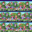 Down the Fairy Path -  Large Border Stripe - 3436-66