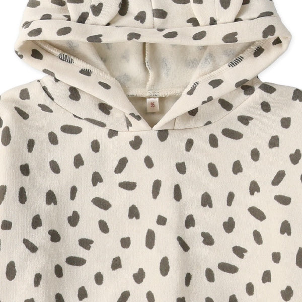 西松屋 ELFINDOLL 裏起毛アニマル柄耳付きパーカー 正規品